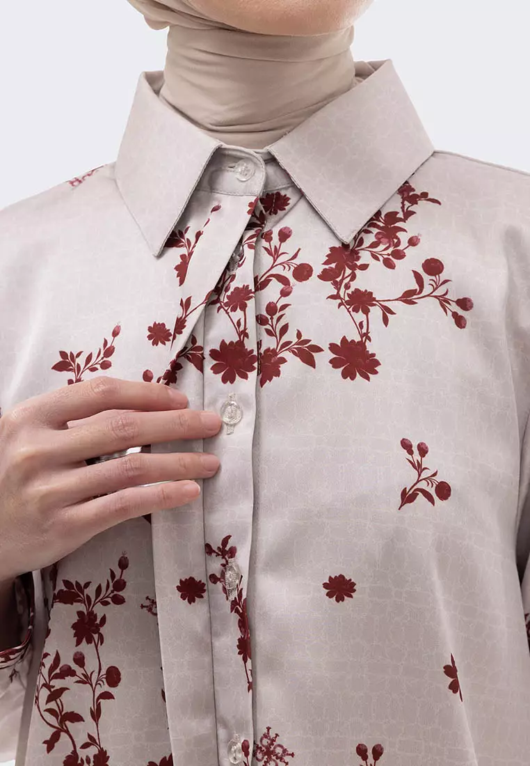 Ria Miranda Maroon Yara Tunic