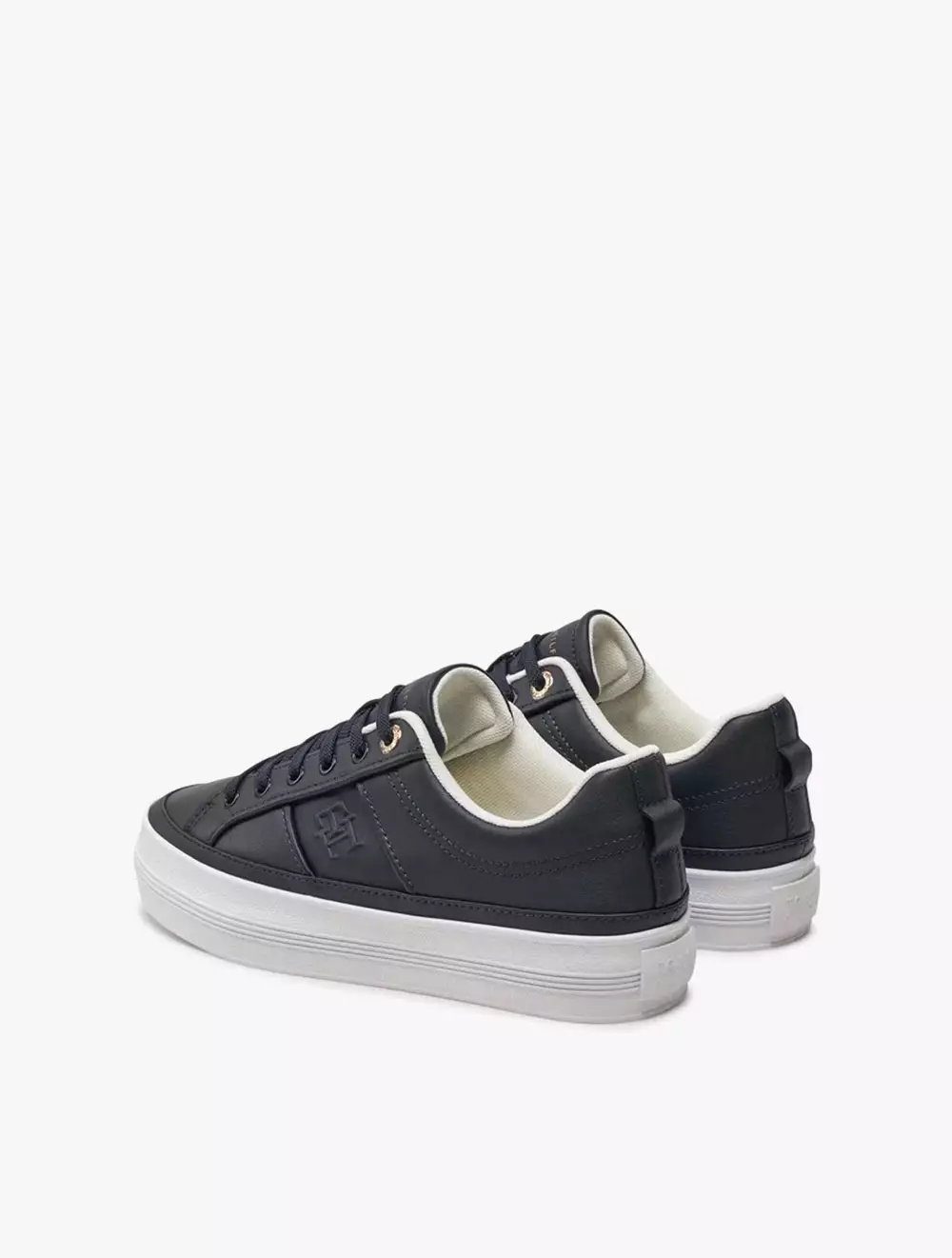 TOMMY HILFIGER - ESEENTIAL VULC SNEAKER MONOGRAM - Navy - Navy