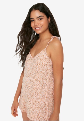 Trendyol pink Hearts Knitted Playsuit F043DAA19C6E11GS_1