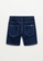 MANGO KIDS blue Elastic Waist Denim Bermuda Shorts C7DC1KA5720E85GS_2