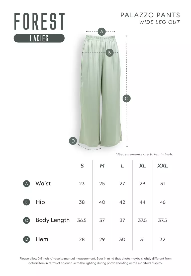 Forest Ladies Stretchable Cotton Linen Elastic Waist Wide Leg Pants Women Long Pants | Palazzo - 810473-33Navy
