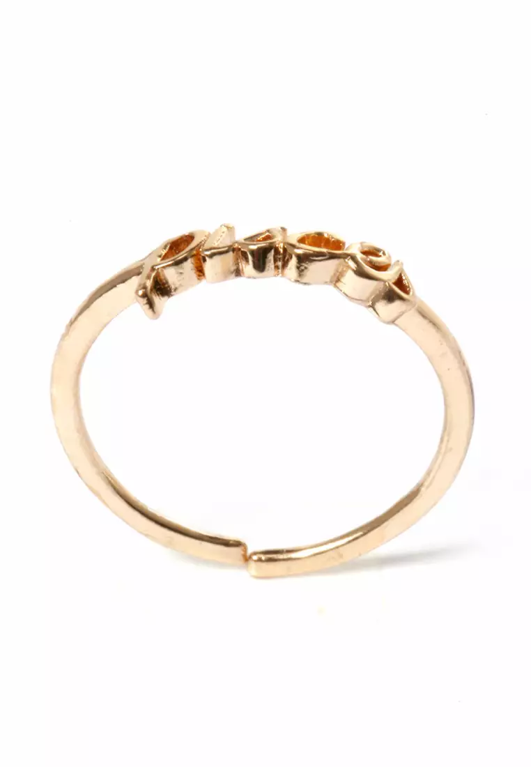 Ring Casual Rasi Bintang Perhiasan Aksesoris Fashion Wanita Gold - Pisces