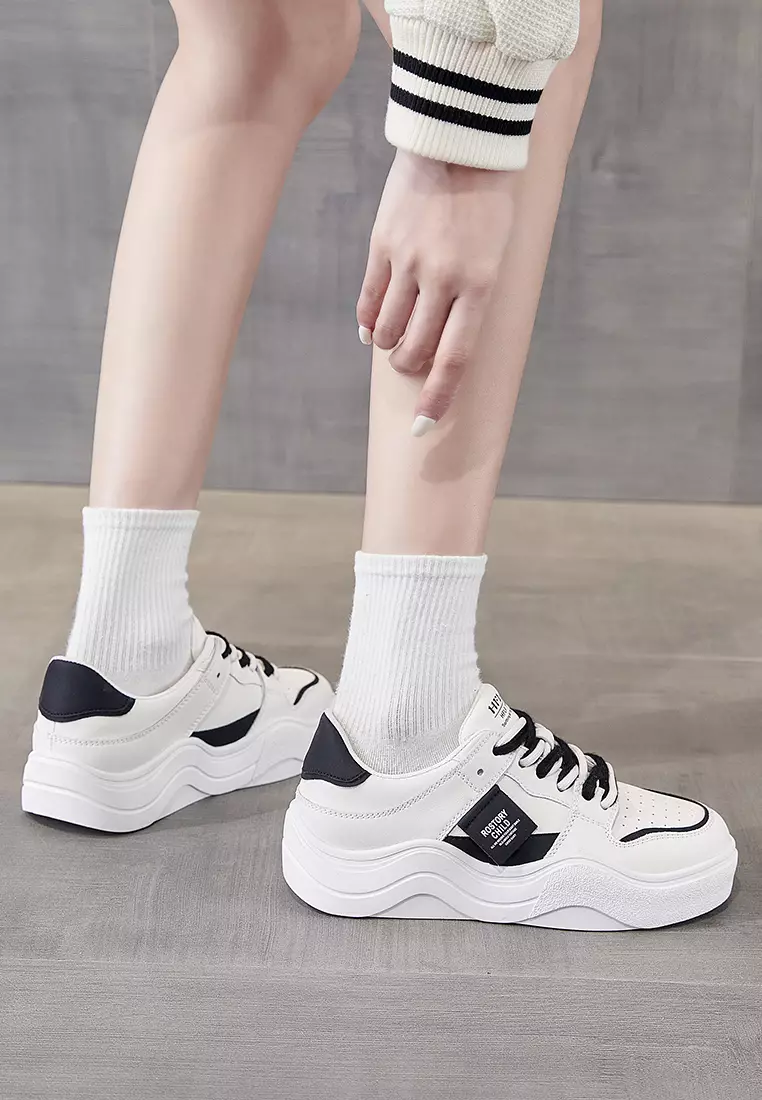 Platform Casual Leather Sneakers RX3329