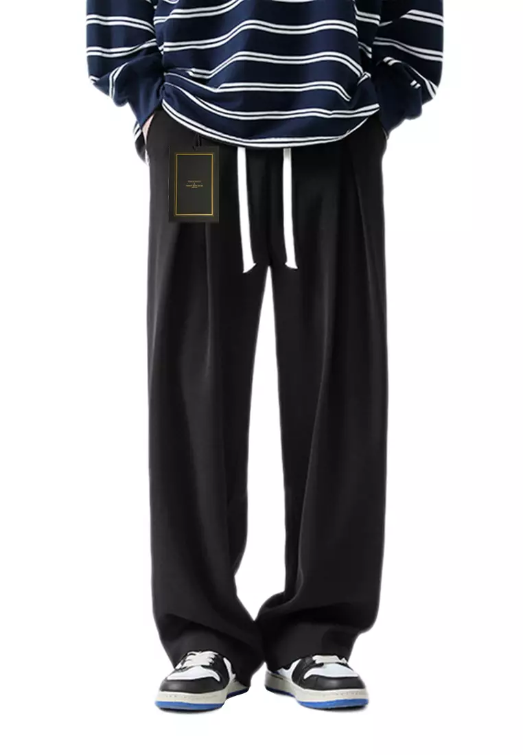 Drawstring Waist Wide-legged Pants LK-DPK2661