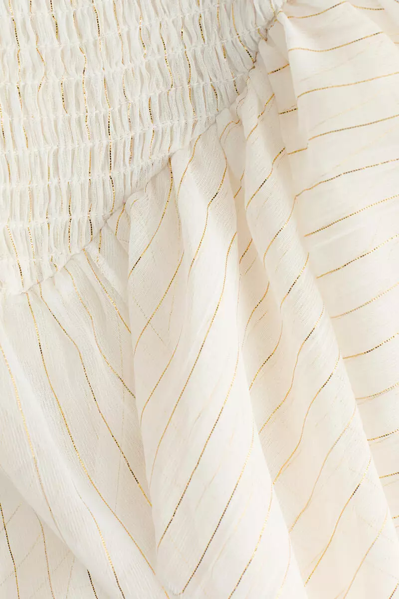 Smocked strappy dress