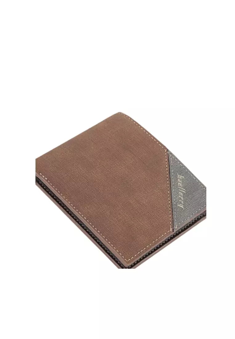 Dompet Pria Lipat Motif Polos Design Trendy Material Kulit PU Leather Premium ORIGINAL