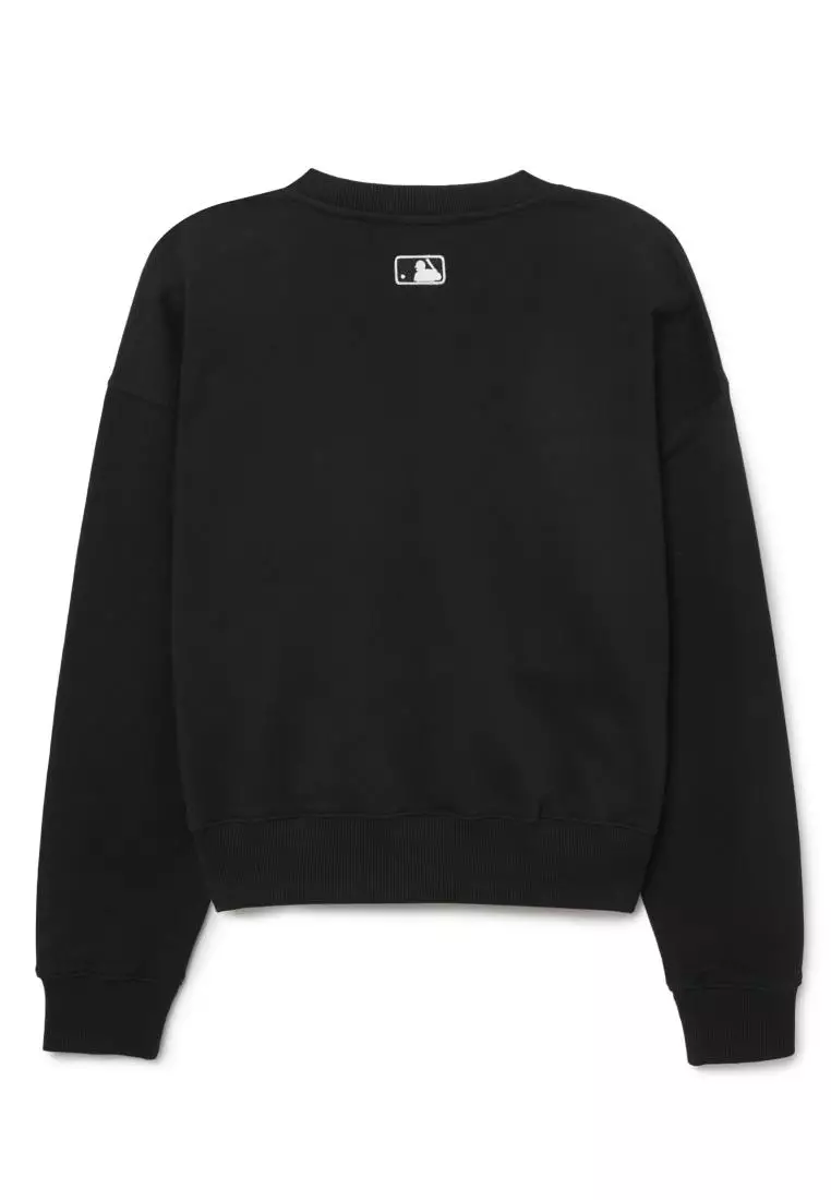 WOMEN VARSITY CROP SWEATSHIRTS NEW YORK YANKEES