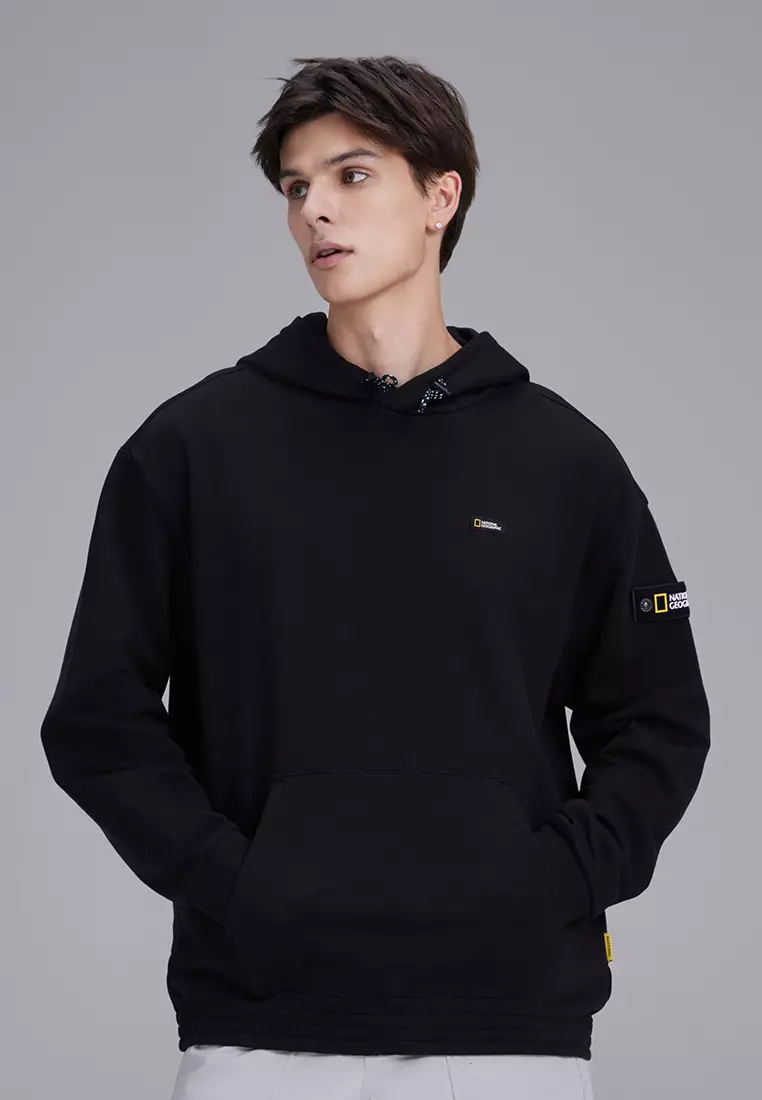 National Geographic Unisex Kangaroo Pocket Semi Overfit