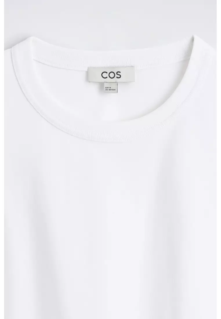 RELAXED JERSEY INTERLOCK LONG-SLEEVED T-SHIRT
