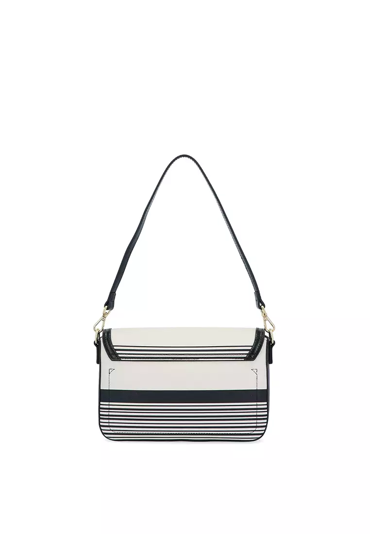 Nautical Stripe Crossbody - Black