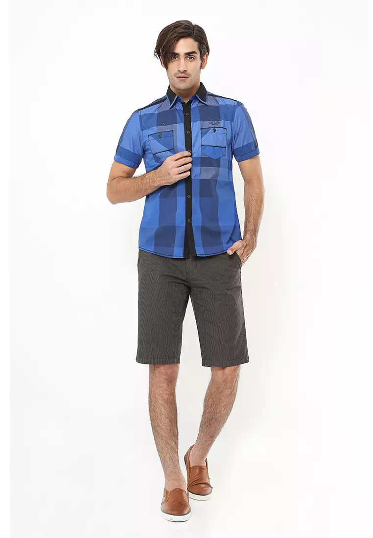 LGS - Kemeja - Slim fit - Motif - kotak Kotak - JSH.390.S727F.542.C