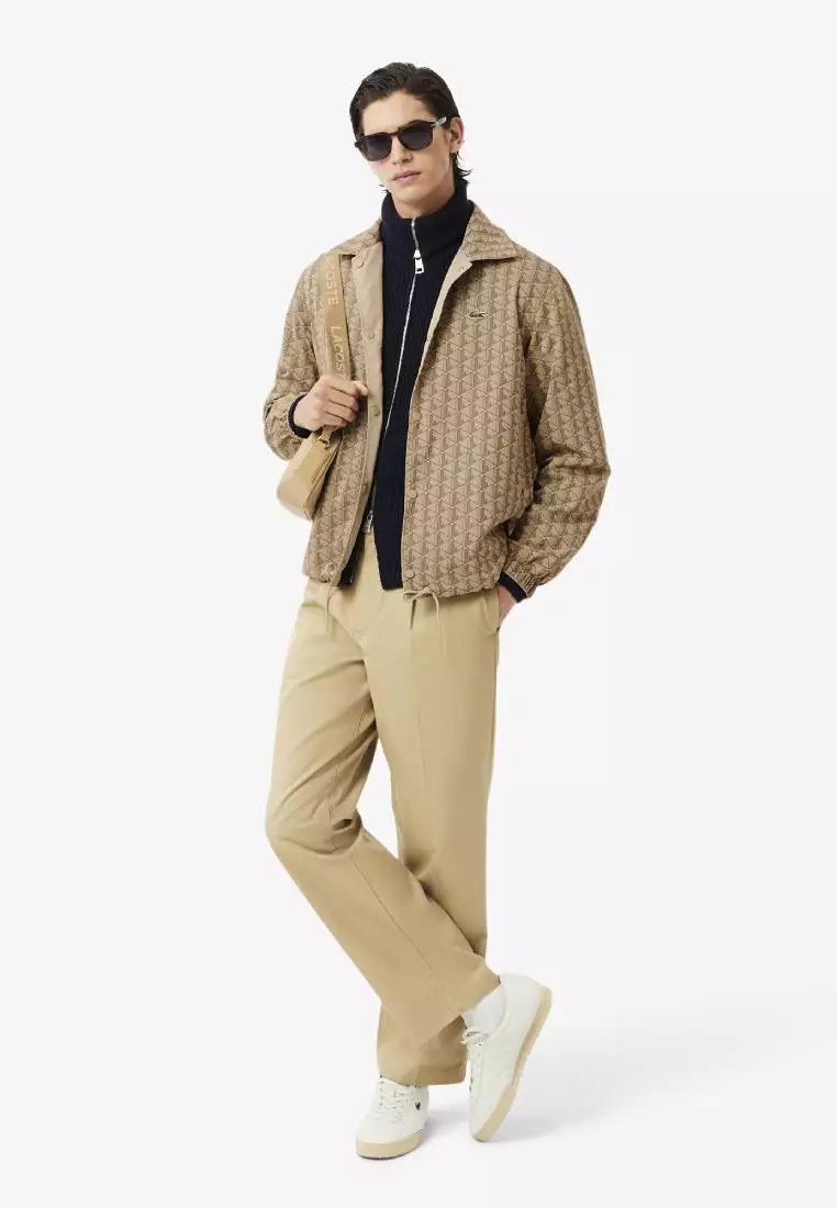 Reversible Bi Material Monogram Jacket