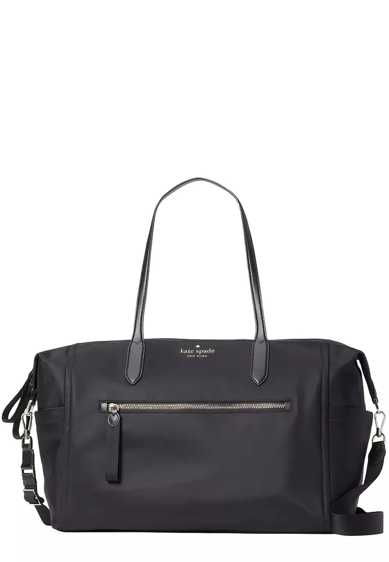 Buy Kate Spade Kate Spade Chelsea Nylon Weekender Bag in Black wkr00573 ...