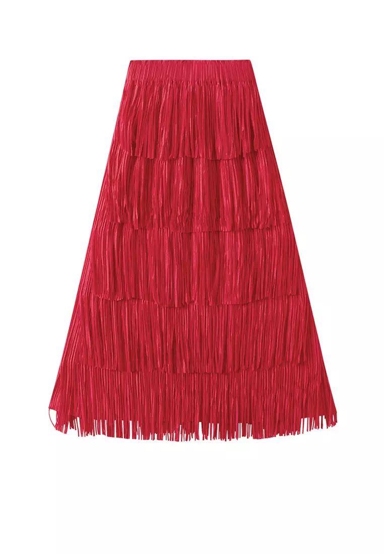 Tassel Tulle Tiered Skirt AF0666