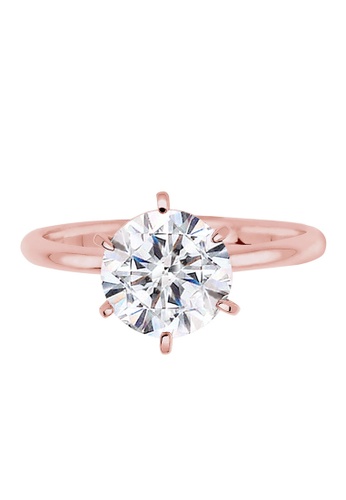 Buy Elli Germany Elli Germany Ring 925 Sterling Silver Rosegold Plated Swarovski Crystals Online On Zalora Singapore