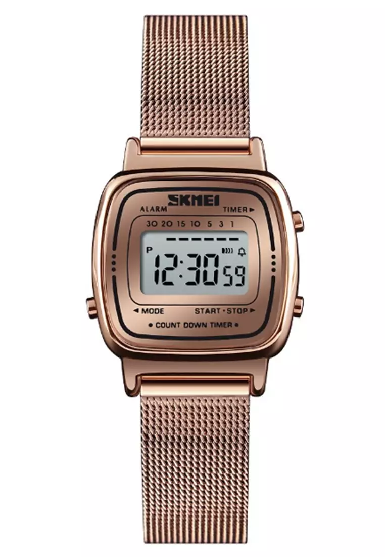 Jam Tangan Digital Wanita Waterproof Many Function Strap Tali Material Stainless Steel BL72 ORIGINAL