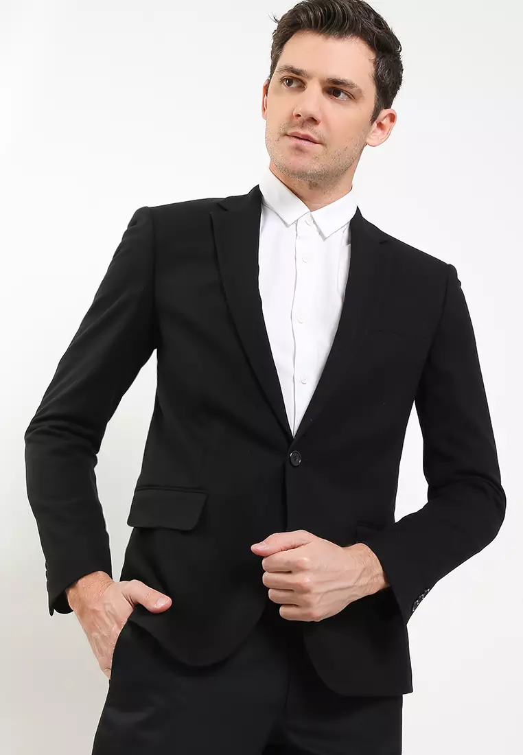 Office Wear Blazer - Notch Lapel, 1 Button