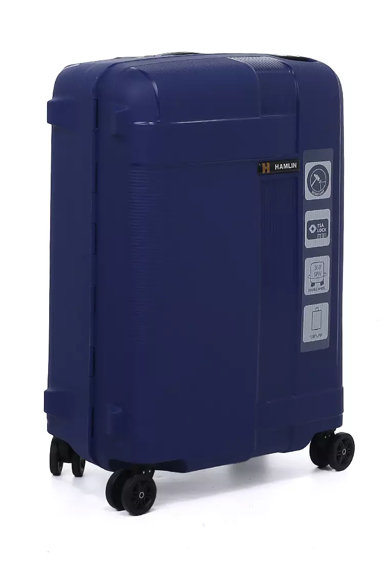 Carlton Tas Koper Unisex Size 20 Inch Suitcase Classic TSA Lock System Material Polycarbonate ORIGINAL - Navy