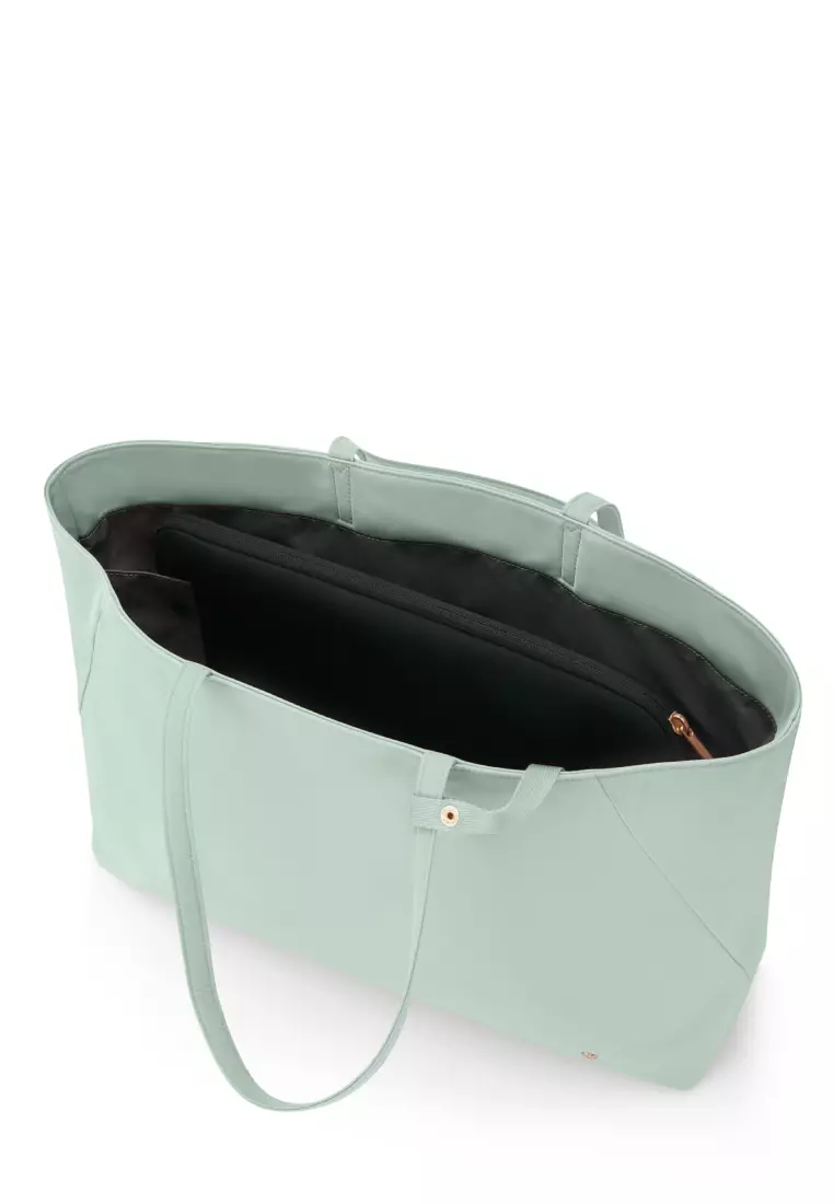 VALERIE TOTE + 14.1" LAPTOP SLV - ICEBERG GREEN