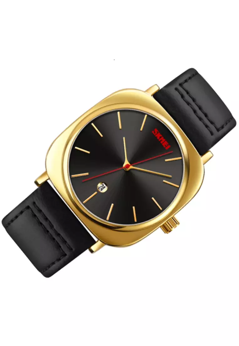 Jam Tangan Analog Pria Waterproof Strap Tali Material Leather BY90 ORIGINAL