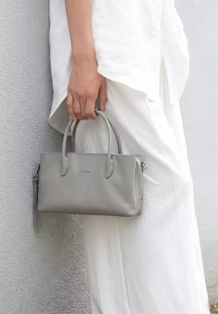 TONA II Top Handle Bag - Dark Almond