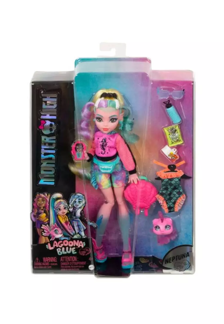 Monster High Lagoona Blue Doll With Pet And Accessories