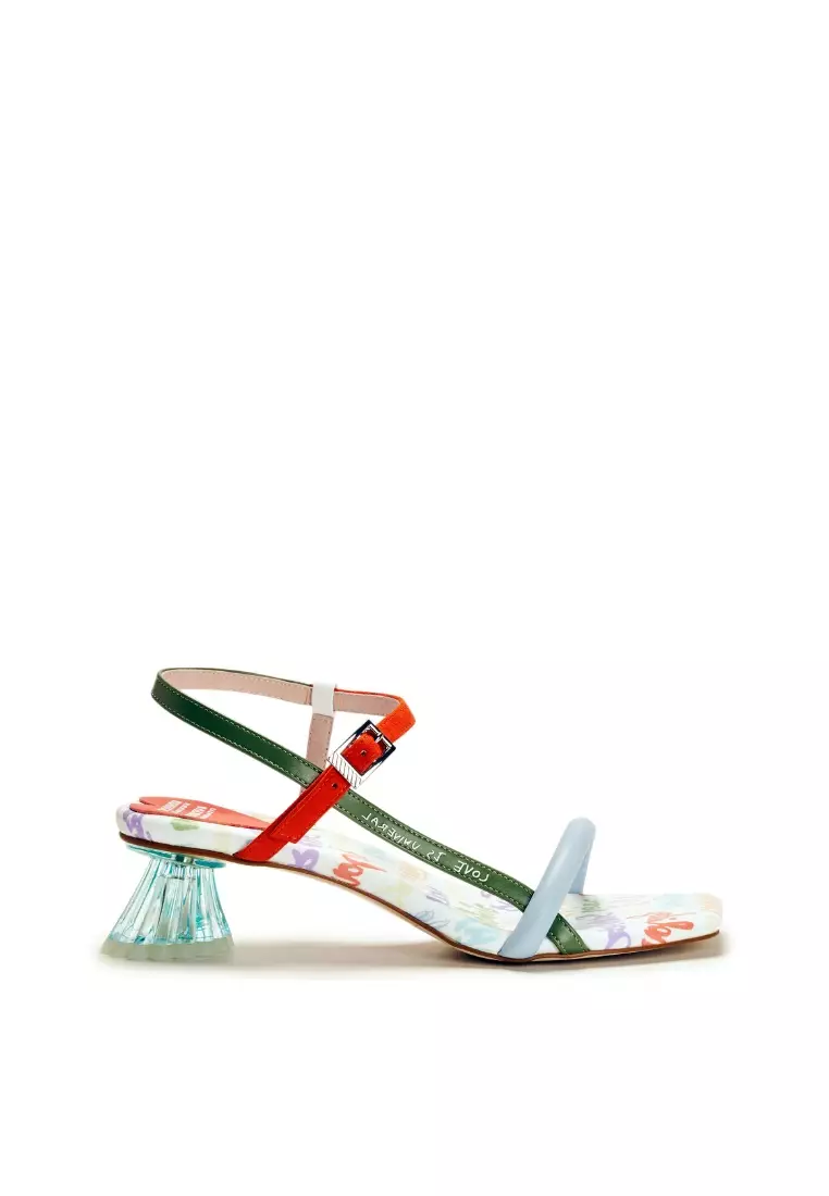 White discount h sandals