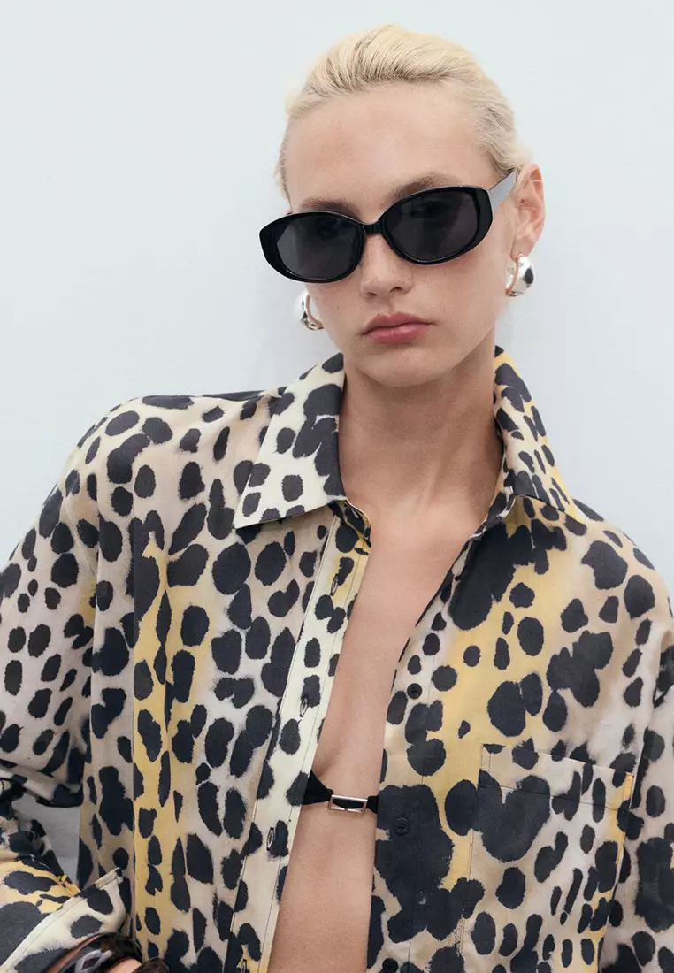 Cotton Shirt With Animal Print