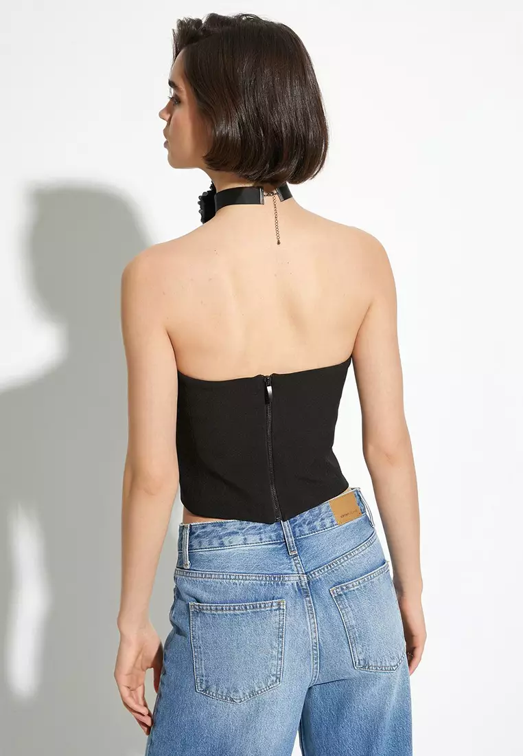 Strapless Crop Top