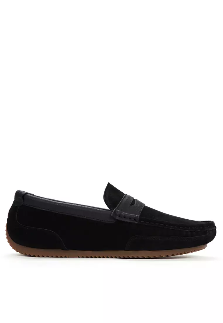 Casual hot sale suede loafers