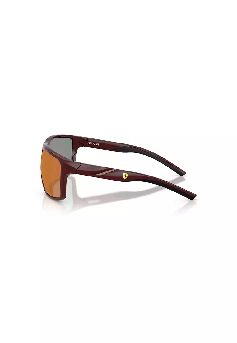 Men's Pillow Frame Red Injected Sunglasses - FZ6015U