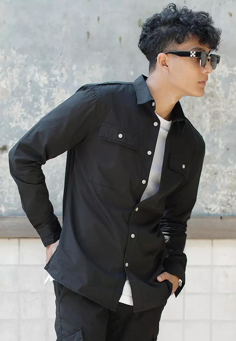 OXCON utility 2 Pocket Shirt Black