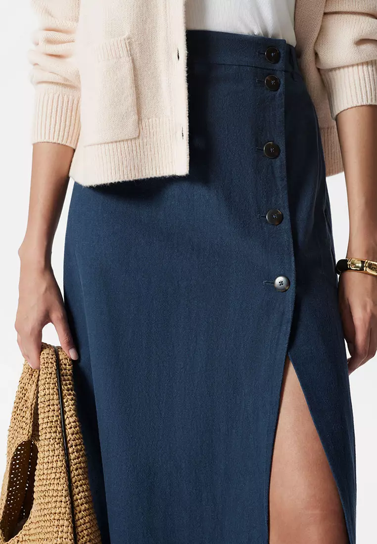 A-Line Midi Skirt