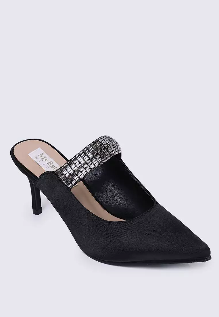 Ambre Comfy Heels In Black