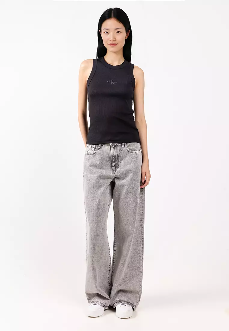 Monogram 羅紋針織背心 - Calvin Klein Jeans