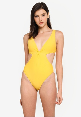 Buy Forever 21 Cutout One Piece Swimsuit Online Zalora Malaysia