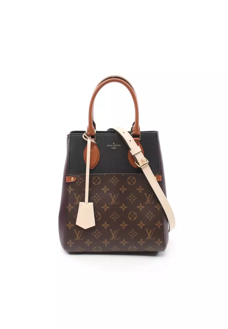 NWT Louis Vuitton Fold Tote Monogram Canvas and Leather PM with