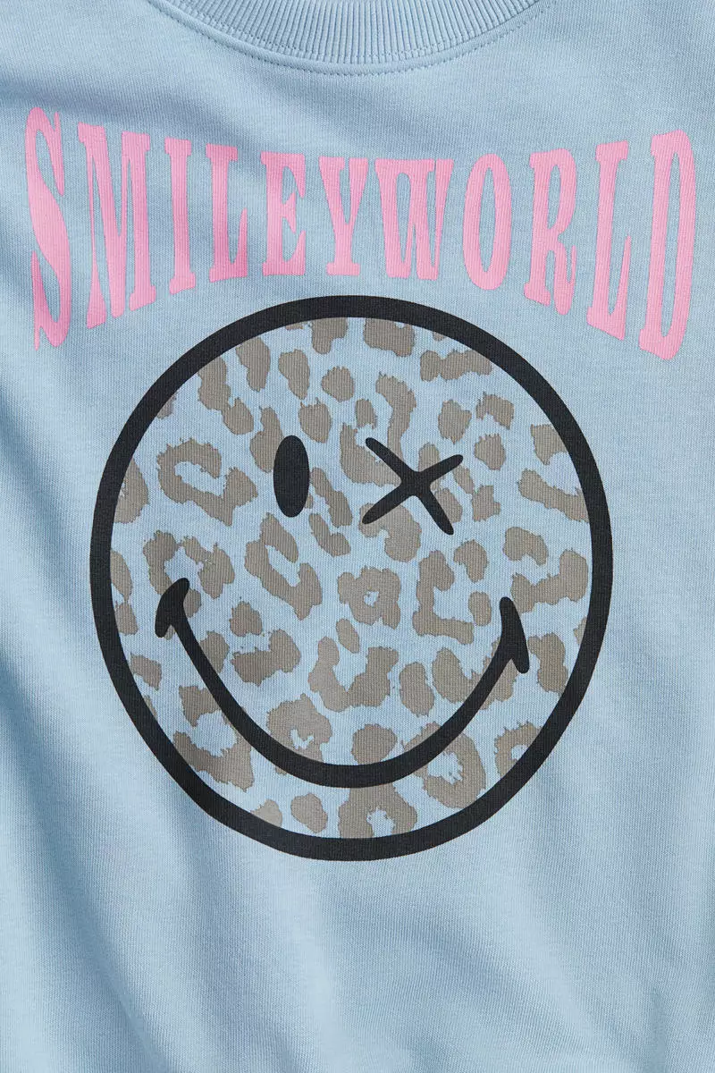 Oversized printed sweatshirt