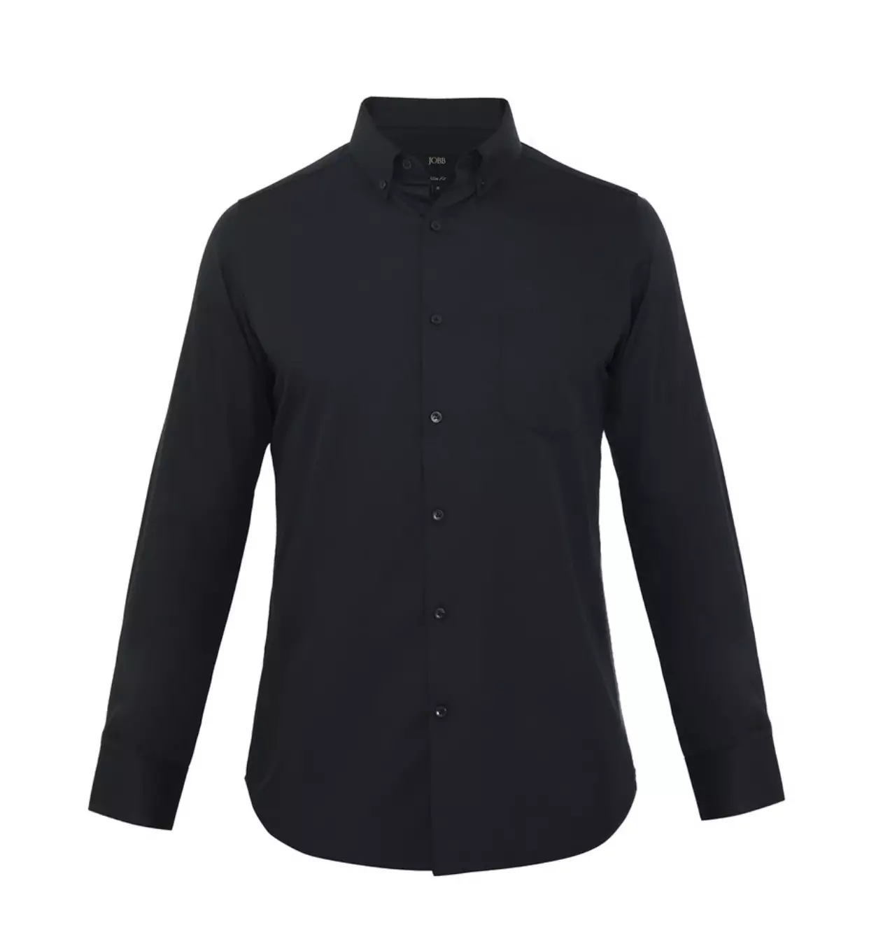 Jobb Lumina Kemeja Pria Lengan Panjang Slim Fit Hitam Colour Black Out