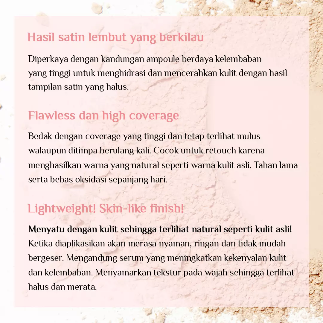 Holika Holika ENPRANI Age Cover Silky Veil Powder Pact - 23 Natural Beige | Bedak Padat Anti Aging