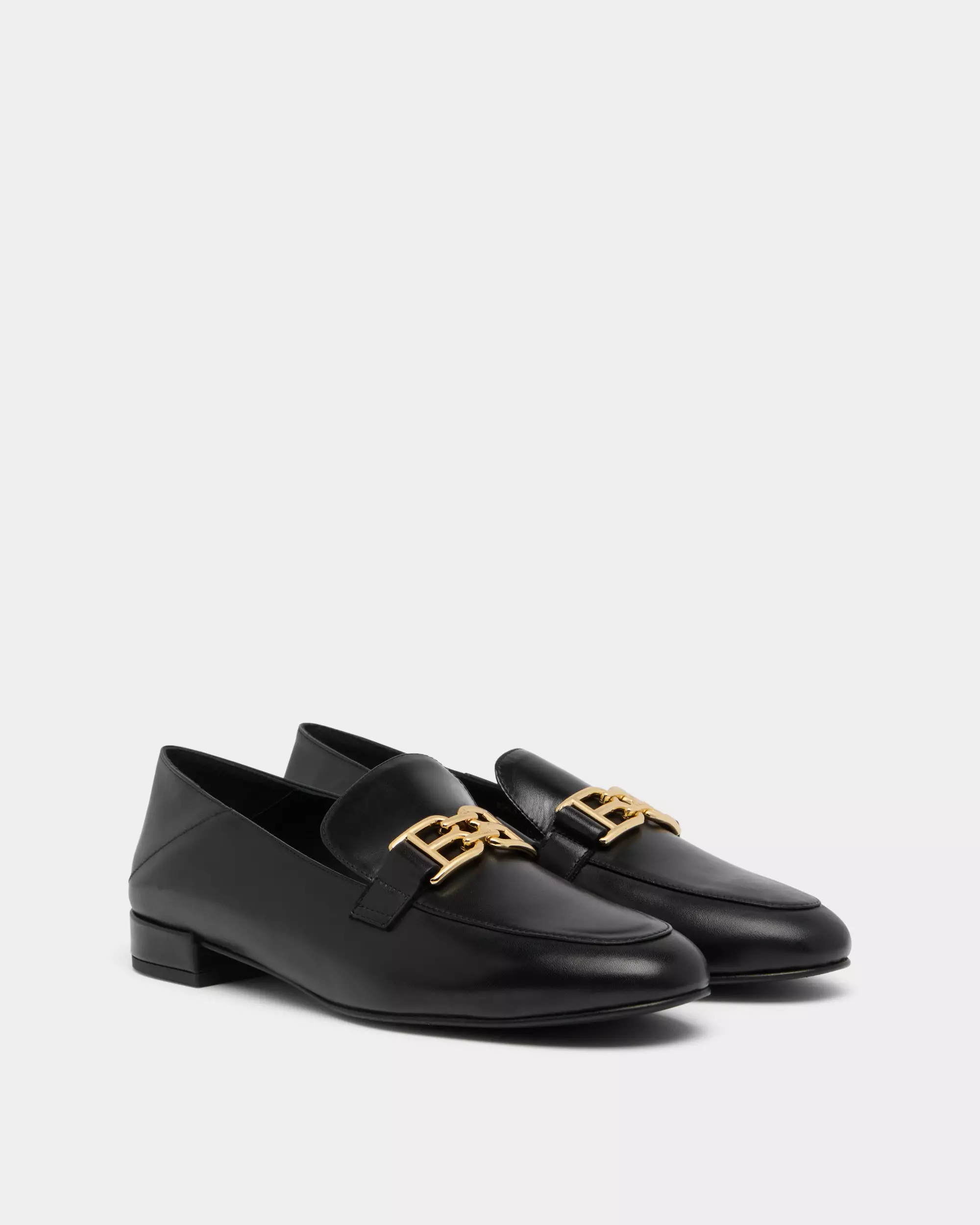 Bally B-Chain Loafer in Leather -  Black
