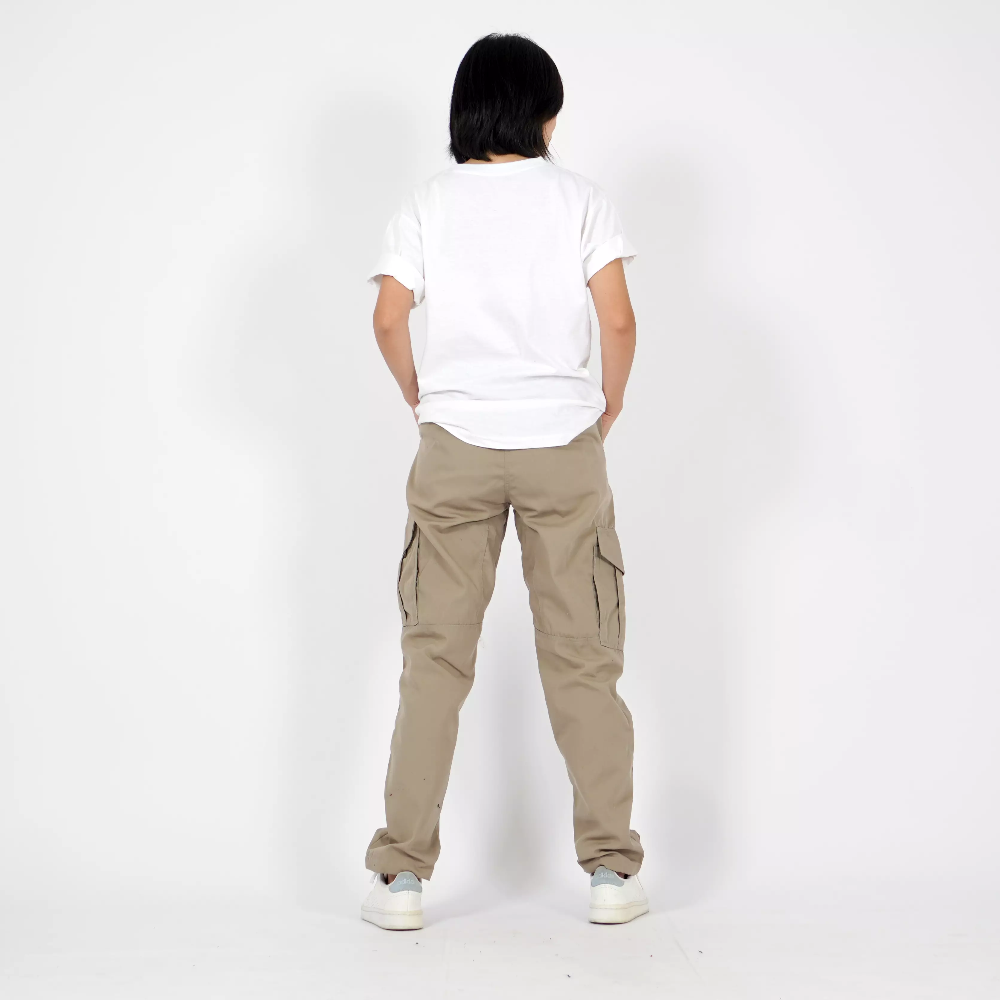 DESSY Cargo Pants Wanita Celana Cargo Earth Tone Celana Kargo Tactical Pants - BEIGE