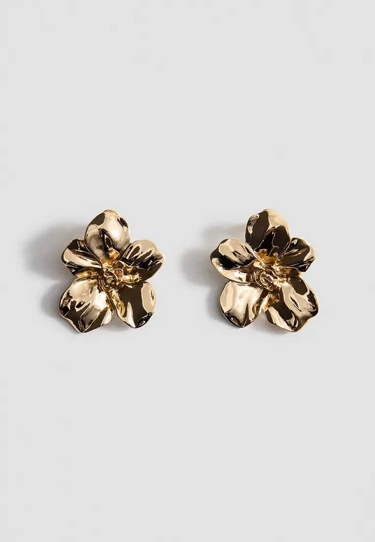 Flower-Design Earrings