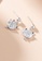 ZITIQUE silver Women's Cute Diamond Embedded Fox Earrings - Silver 10E45AC61BF5E4GS_4