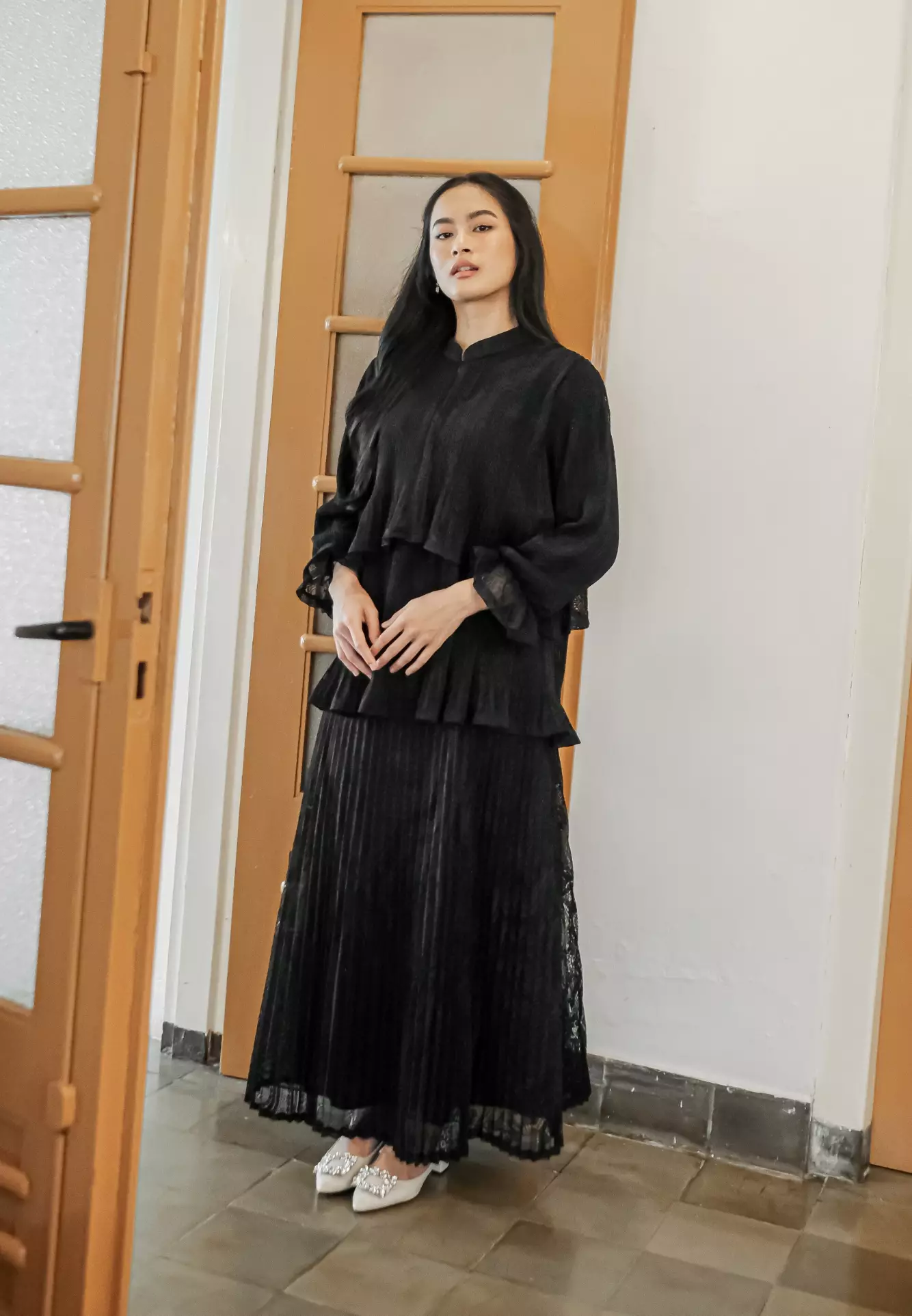 Ansara Blouse - Jet Black