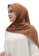 Buttonscarves brown Buttonscarves Monogram Voile Square Caramel 1F3EDAAE50E6BBGS_3