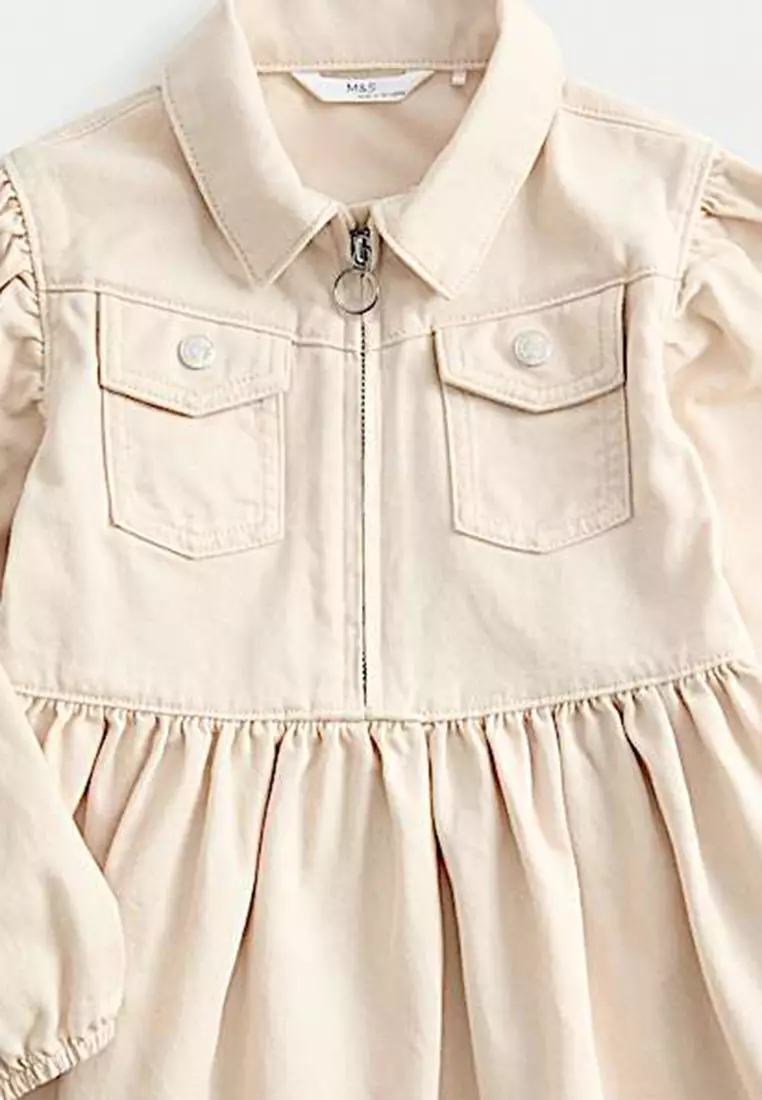 Pure Cotton Denim Dress