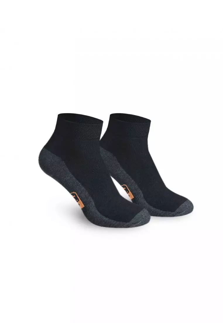 DMCG12 Men's Cotton Lite Casual Ankle Socks - 3 Pairs