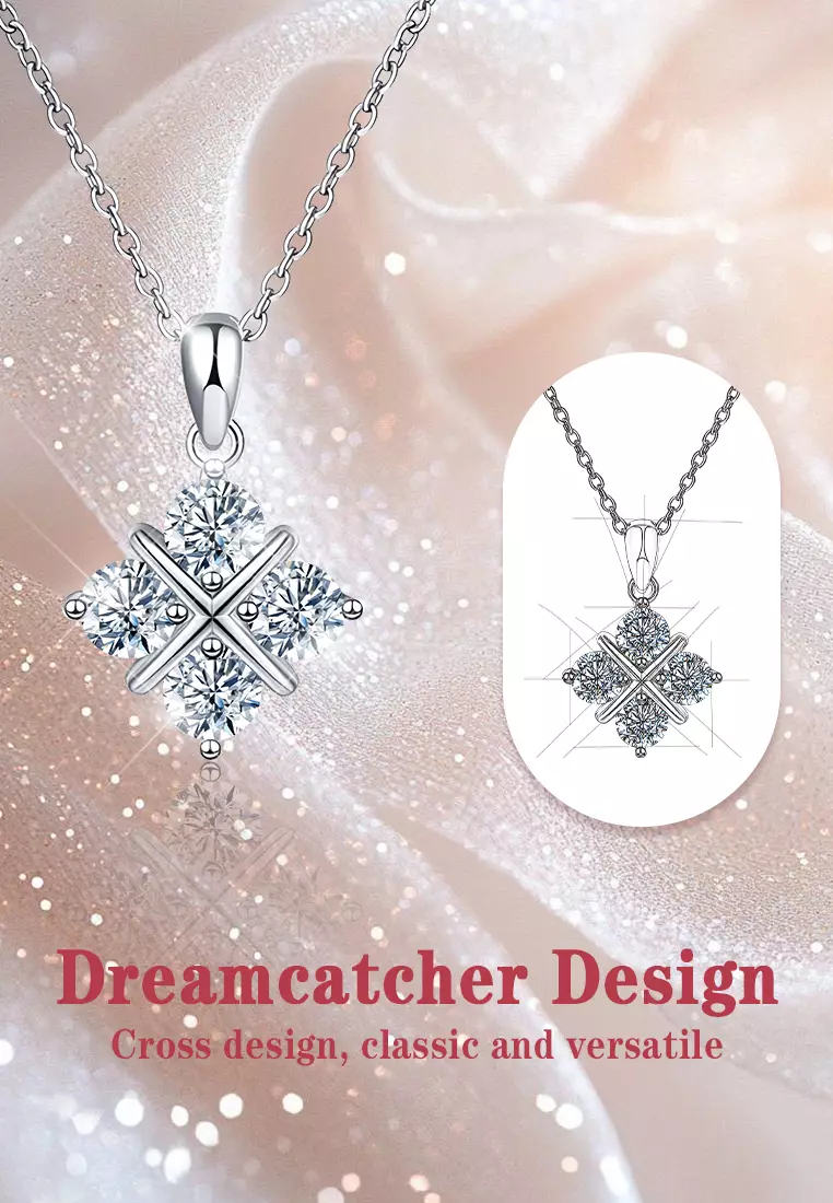 Kalung Wanita N001 Original Fashion Perhiasan Cewek Berlian Dilapisi Platinum Anti Luntur Necklaces