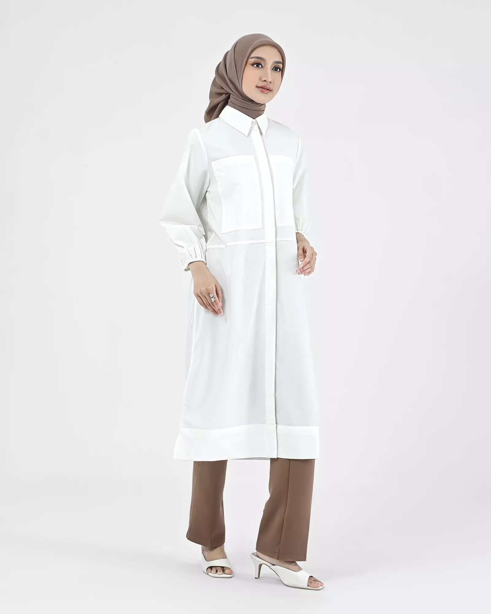 Geulis.id MELISSA TUNIC - Brokenwhite